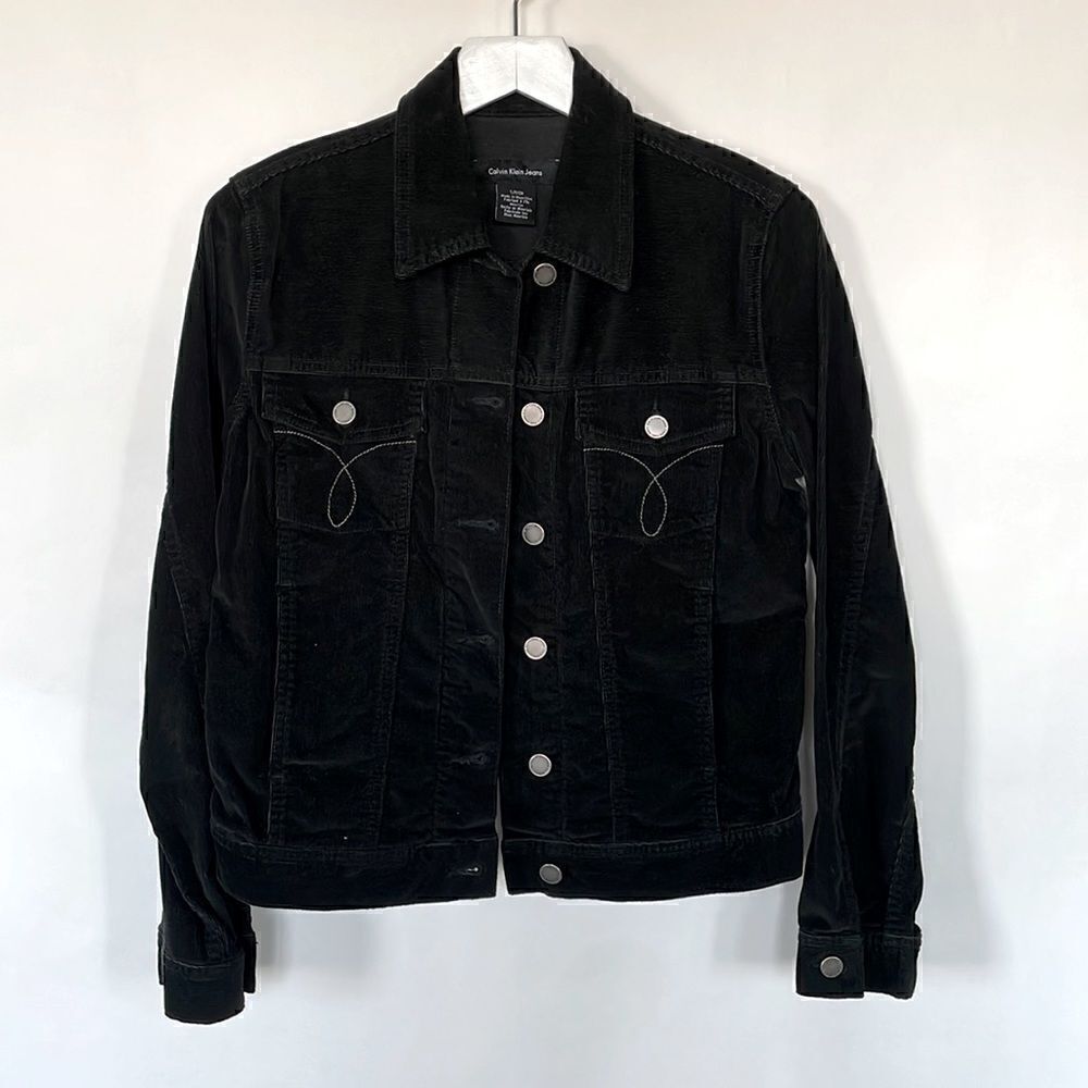 CK Jeans Black Thin Corduroy Jacket
